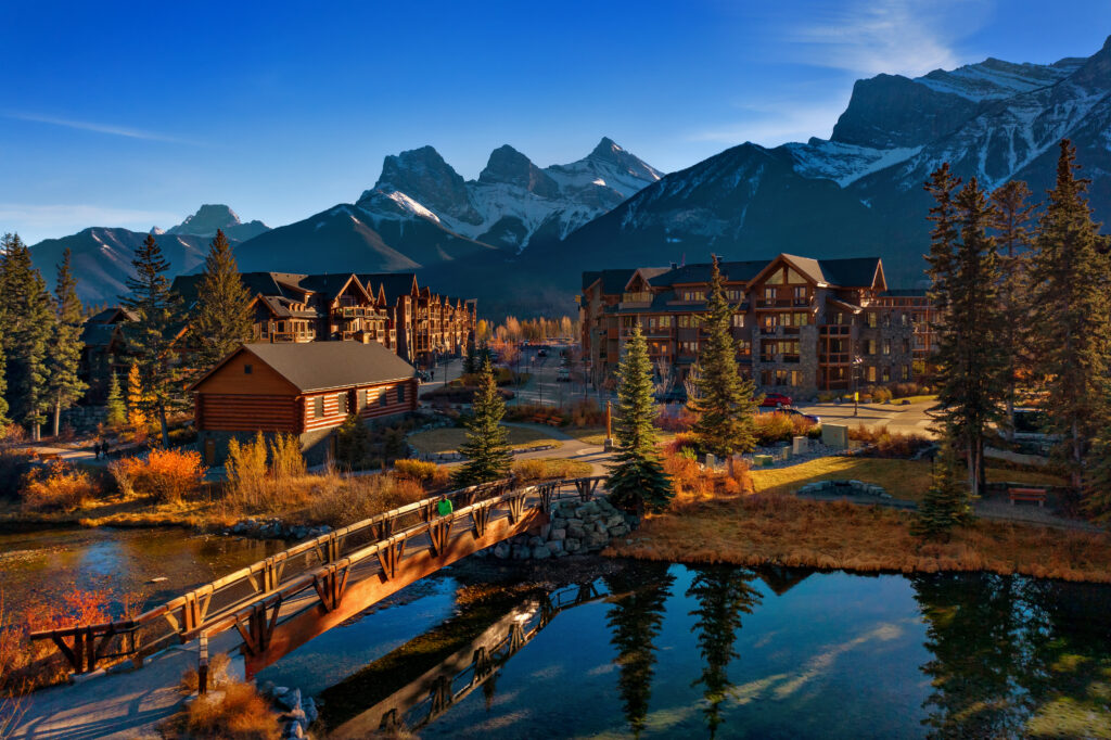 Spring Creek Canmore Autumn from Opera House Bridge